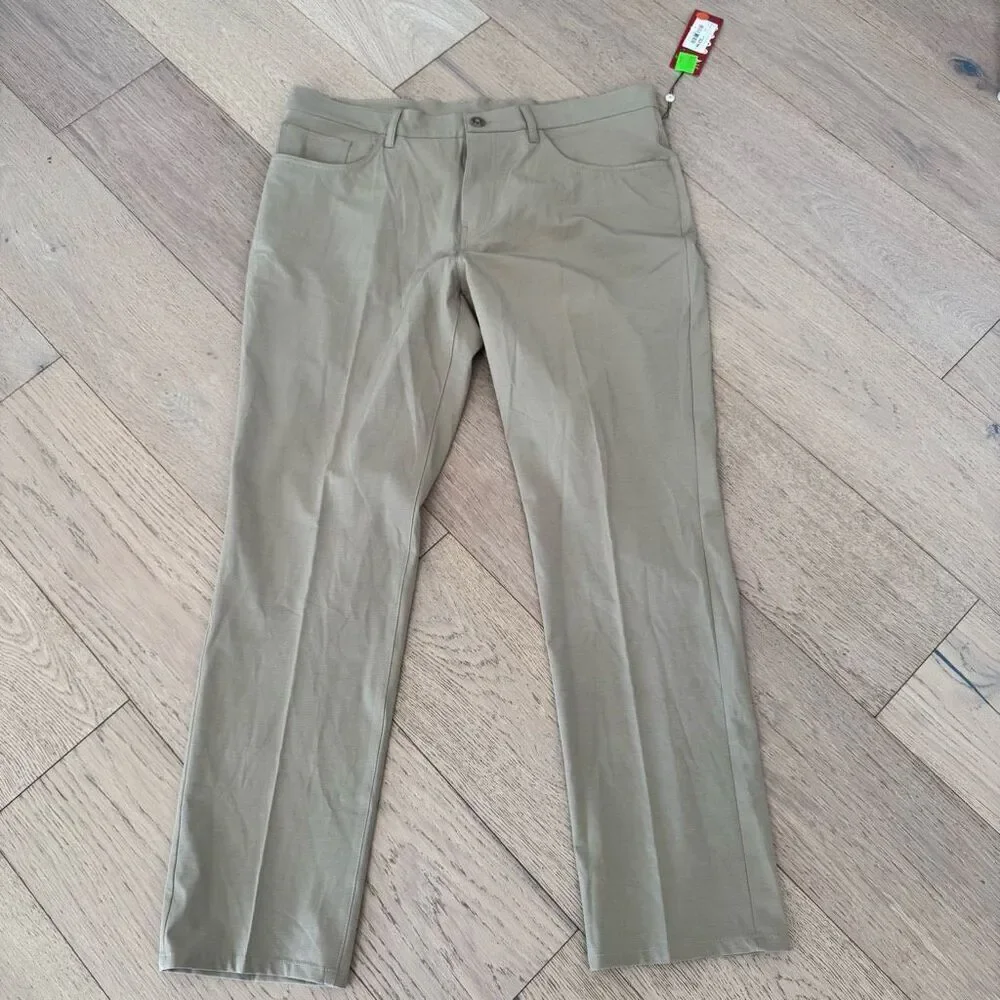 ben hogan 4 way stretch khaki heather pants size 38x32